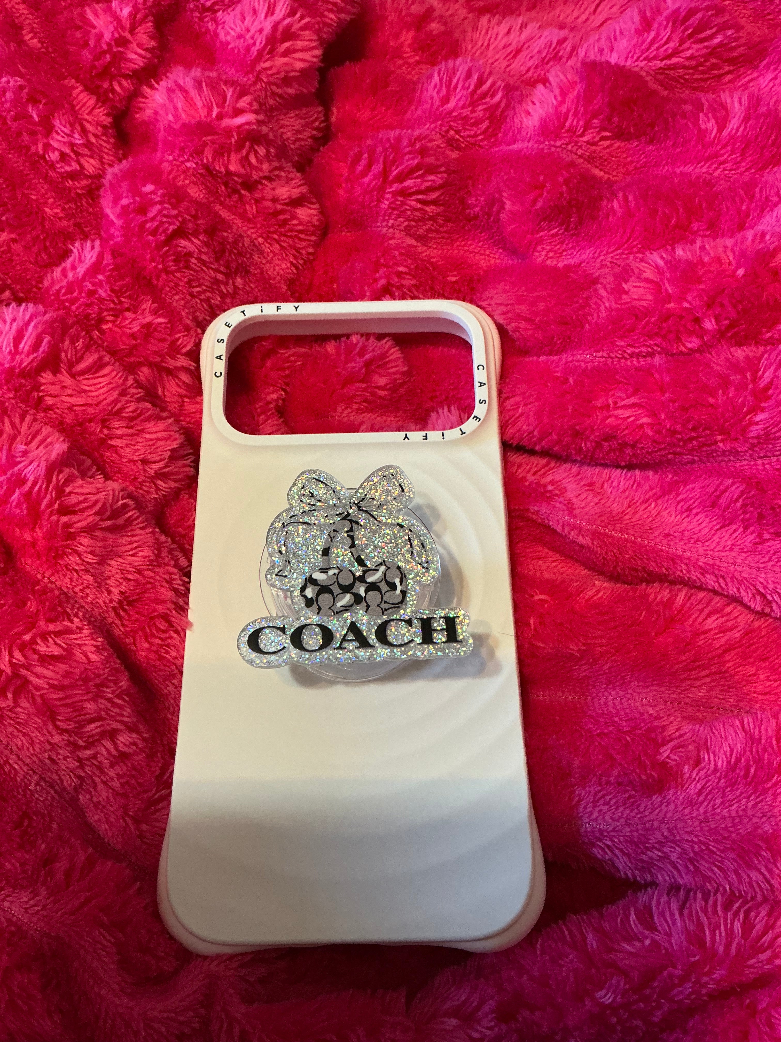Black cherry phone grip