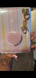 Baby pink phone grip