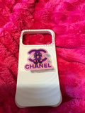 Purple cherry phone grip